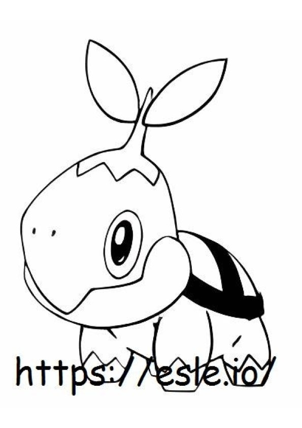 Turtwig coloring page