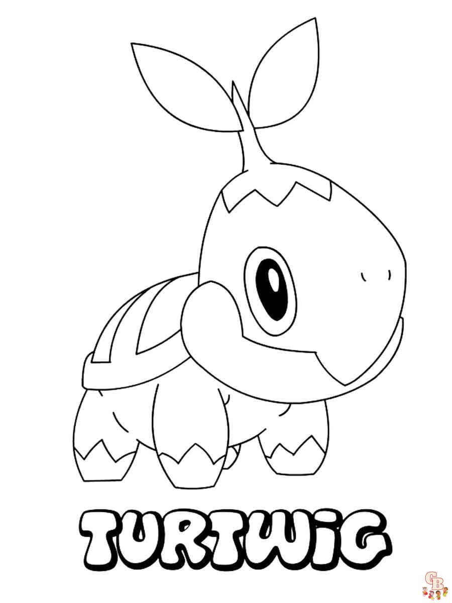 Discover the joy of turtwig coloring pages