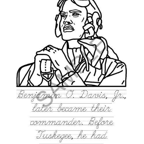 Tuskegee airmen coloring book