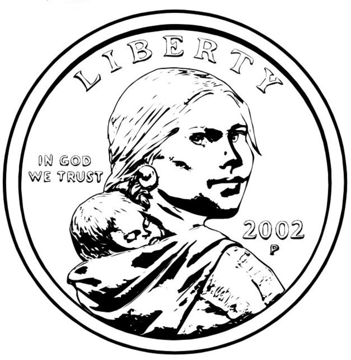 Free native american coloring pages of us mint one dollar coins collection coloring pages designs coloring books one dollar