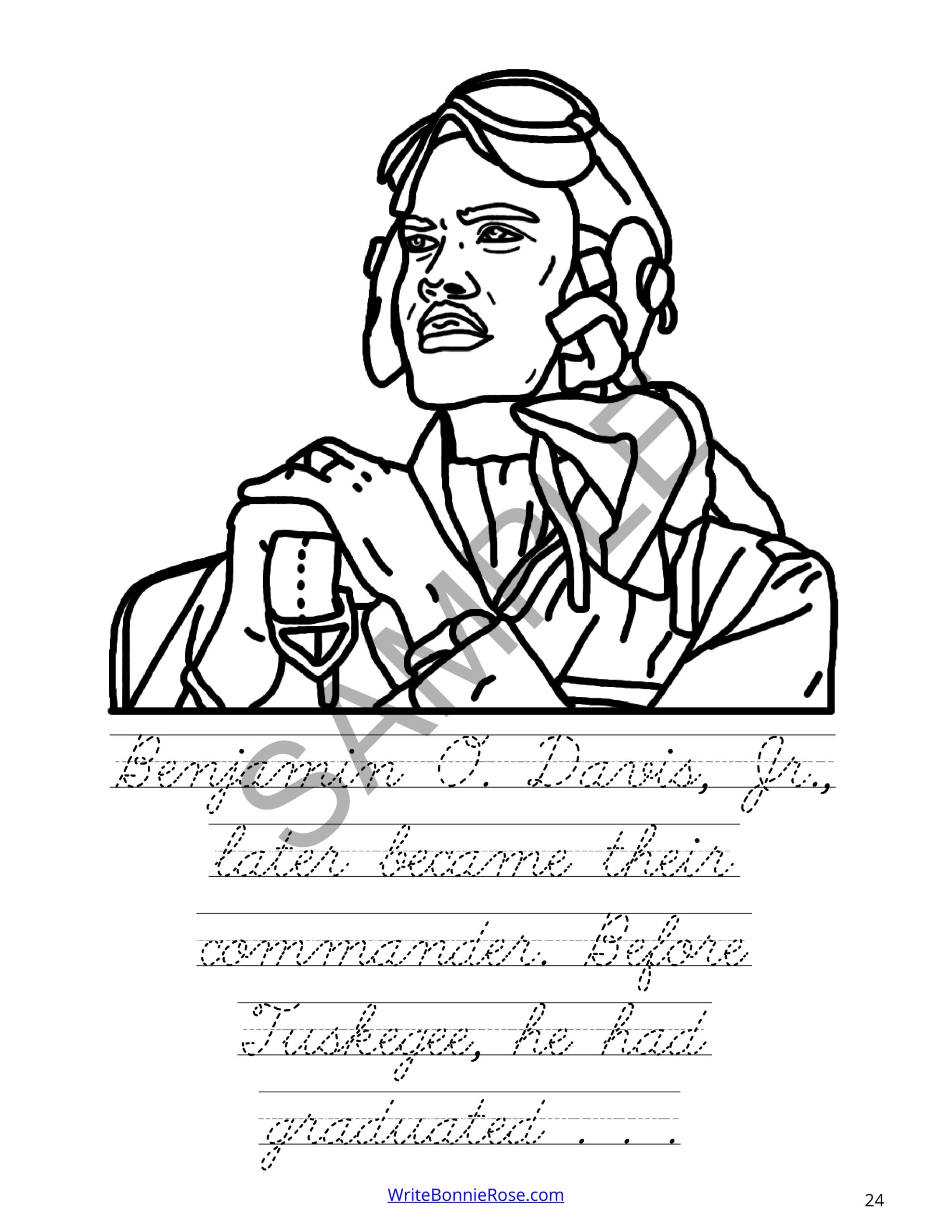 Tuskegee airmen coloring book