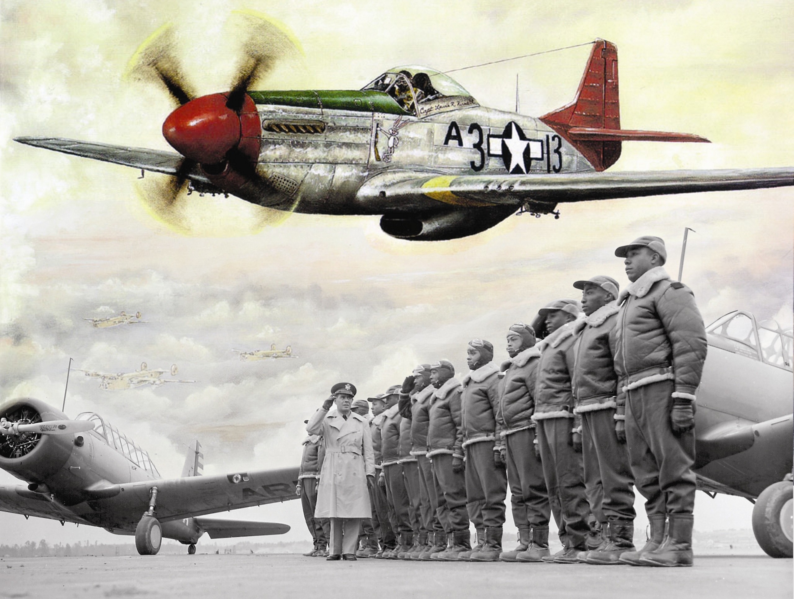 Years ago the tuskegee airmen obliterated color barriers and the luftwaffe