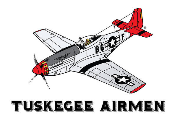 Tuskegee airmen art print by gary grayson