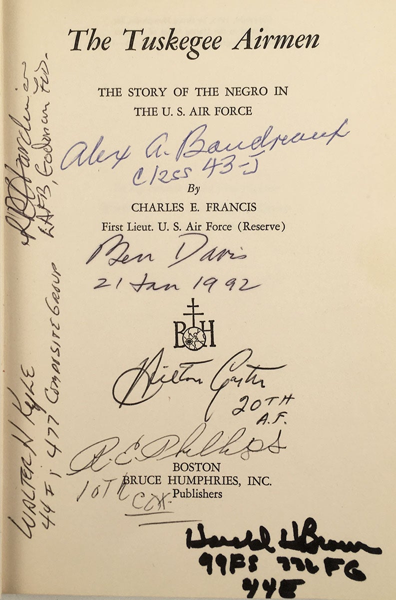 The tuskegee airmen the story of the negro in the us air force charles e francis