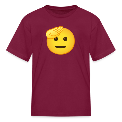 Ð saluting face noto color emoji kids t