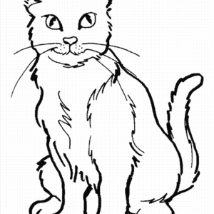Cat coloring pages printable for free download