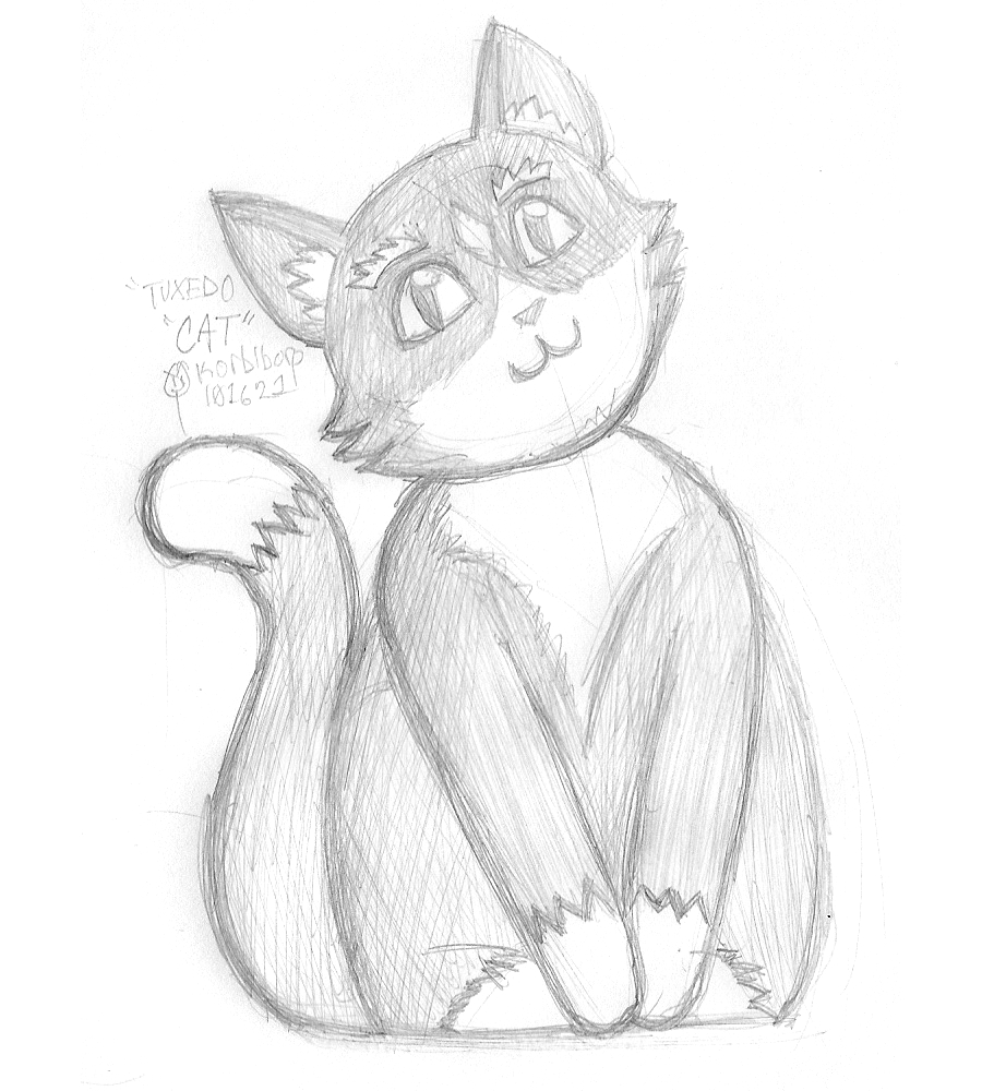 Tuxedo cat by korblborp on