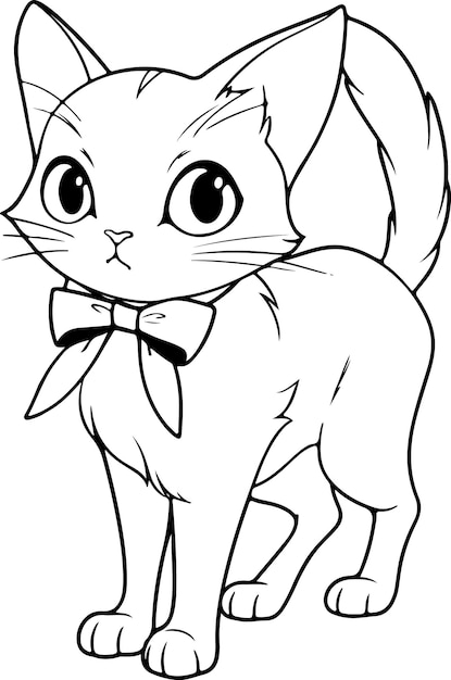 Tuxedo cat coloring pages images