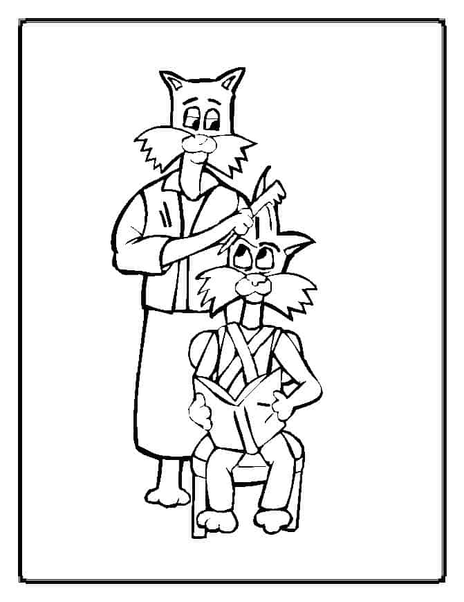 Your kids will love these cat coloring pages