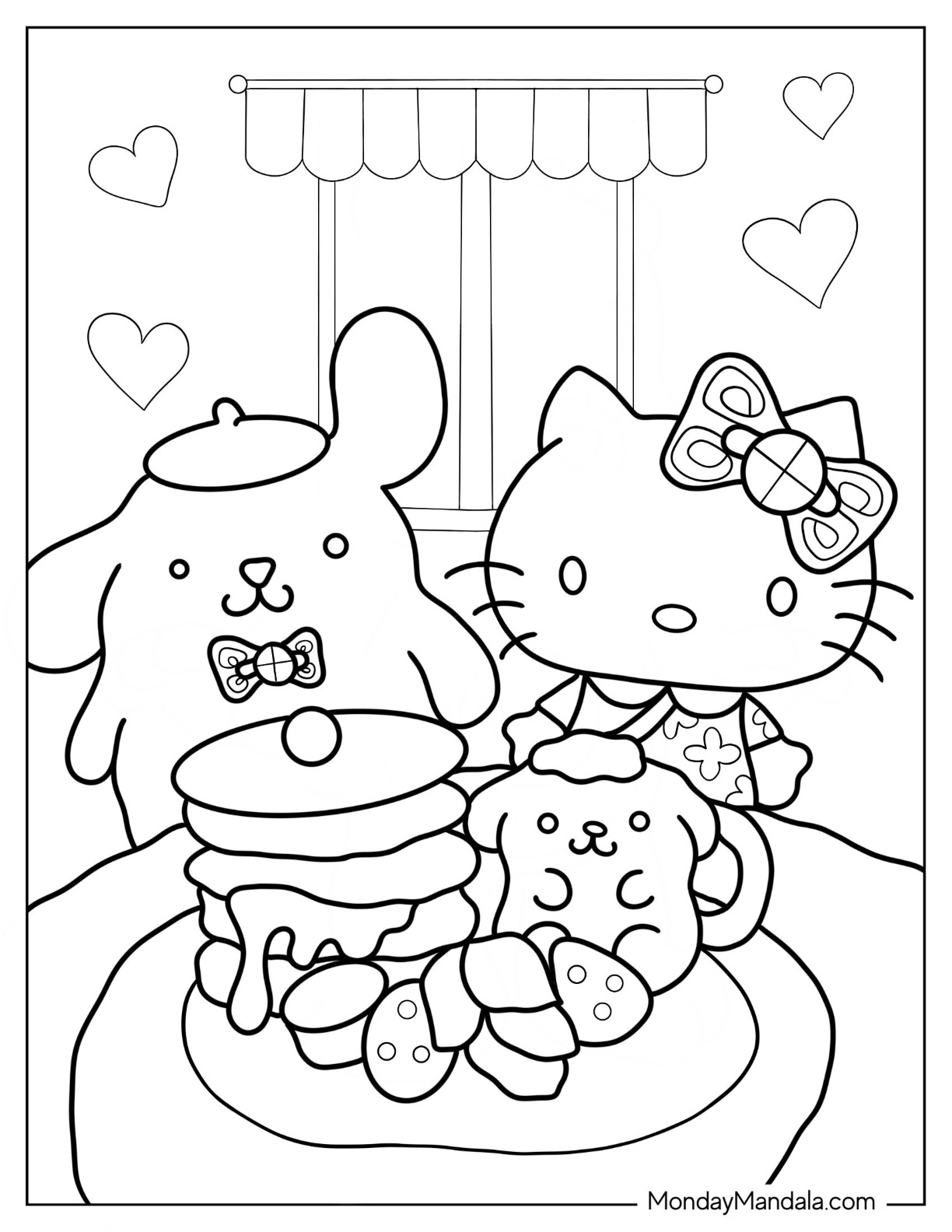 Pompompurin coloring pages free pdf printables