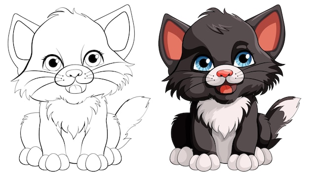 Page tuxedo cat coloring pages images