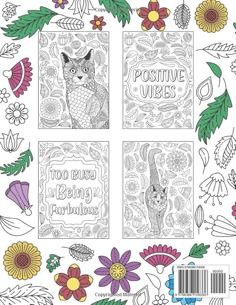 Tuxedo cat coloring book an adult coloring books for bicolor cat lovers tuxedo cat zentangle patterns for stress relief and relaxation freestyle drawing pages by publishing paperland