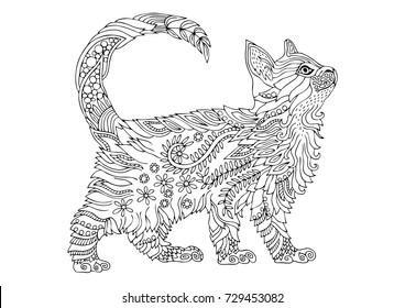 Zentangle cat images stock photos d objects vectors