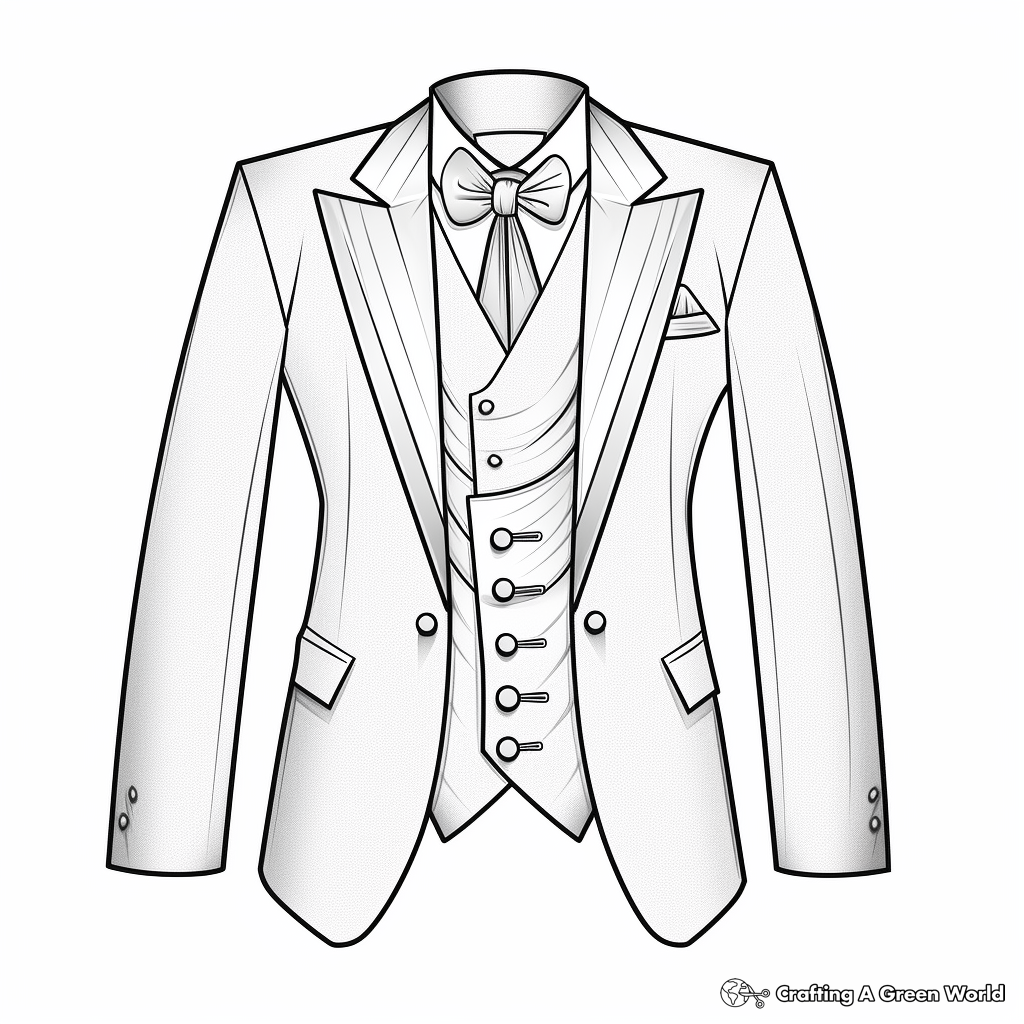 Suit coloring pages