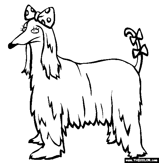 Dogs online coloring pages