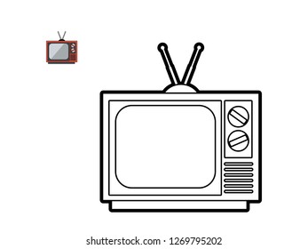 Kids coloring book cartoon television vector stock vector royalty free