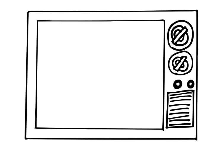 Coloring page tv