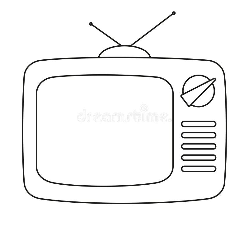 Coloring tv stock illustrations â coloring tv stock illustrations vectors clipart