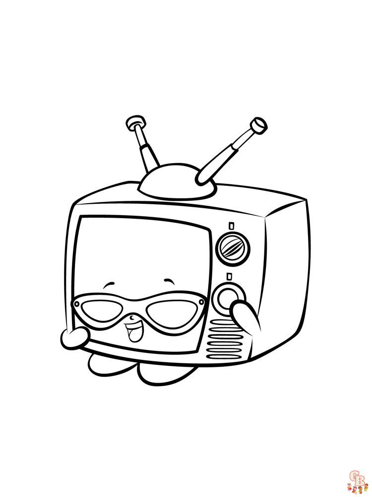 Tv coloring pages free printable and easy coloring