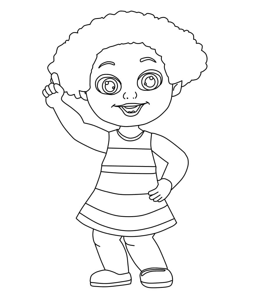 Printable chuchu tv coloring page