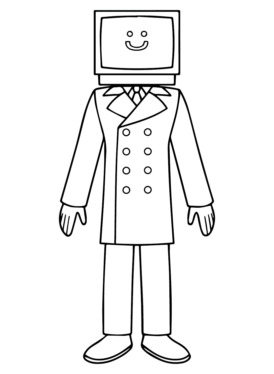 Tv man coloring pages for kids