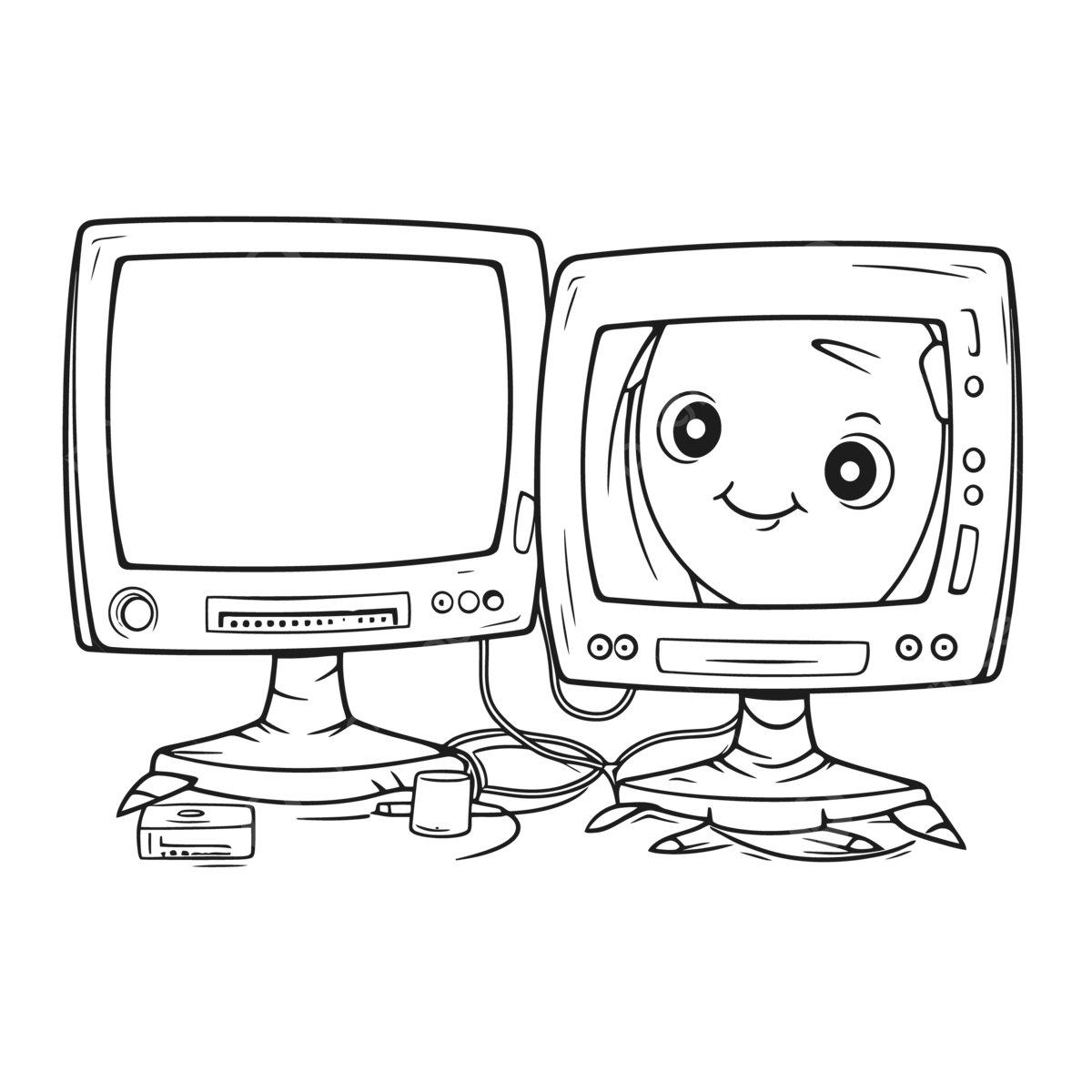 Coloring pages for kids tv coloring pages for kids puter coloring pages for kids outline sketch drawing vector wing drawing ring drawing kid drawing png and vector with transparent background for free