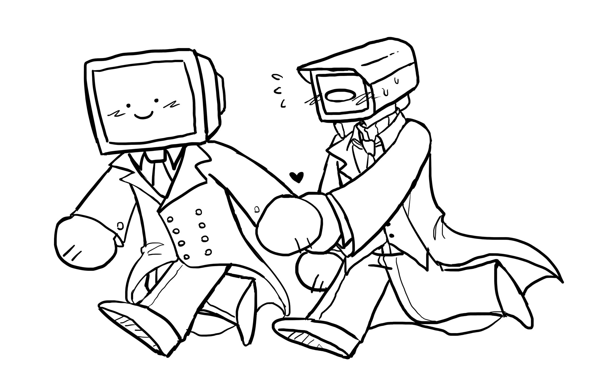 Viny on x i didnt even finish it yet but whatever posting the wip i guess gonna color it later tvman cameraman skibiditoilet httpstcomdulniqyn x