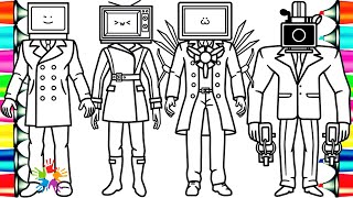Skibidi toilet coloring pages tv an tv woan titan tv an caeraan ncs usic
