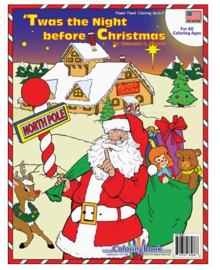 Twas the night before christmas coloring book small wonders