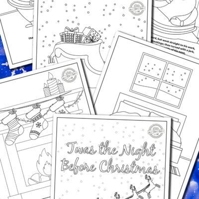 Free christmas coloring book twas the night before christmas kids activities blog