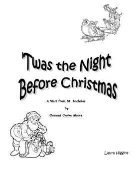 Twas the night before christmas story unit by laura chick tpt