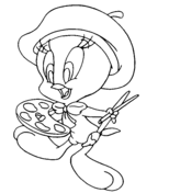 Tweety coloring pages free coloring pages