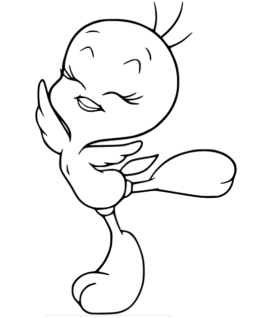 Tweety coloring pages printable for free download