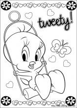 Tweety coloring pages on coloring
