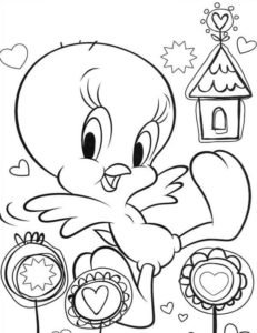 Tweety bird coloring pages âï free coloring pages