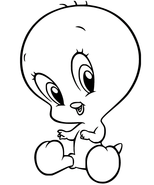 Tweety coloring pages printable for free download