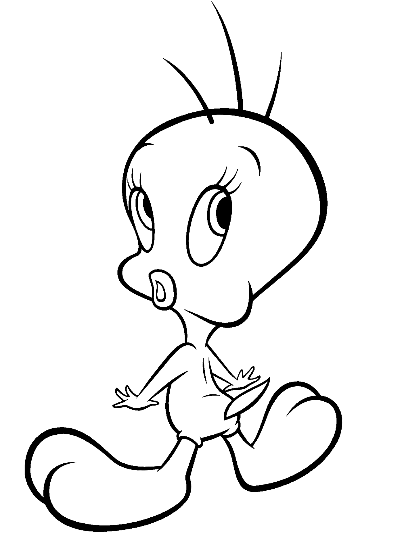 Free printable tweety bird coloring pages for kids