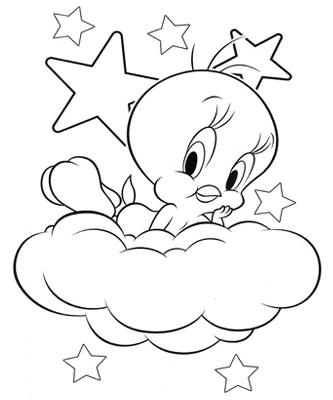 Colouring for kids tweety bird coloring pages