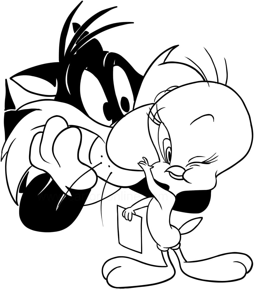 Tweety bird coloring pages âï free coloring pages