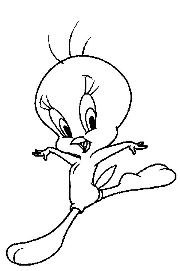 Tweety bird coloring pages team colors