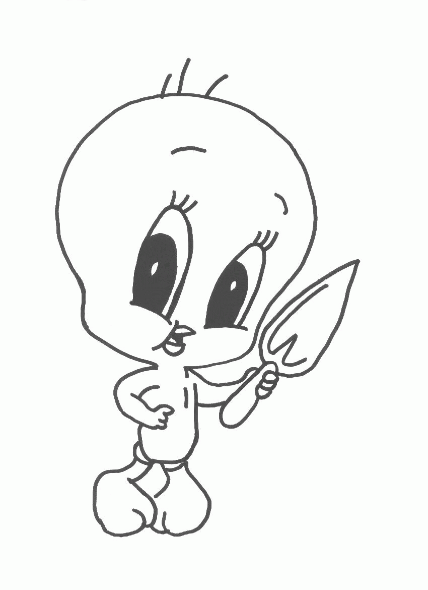 Free printable tweety bird coloring pages for kids