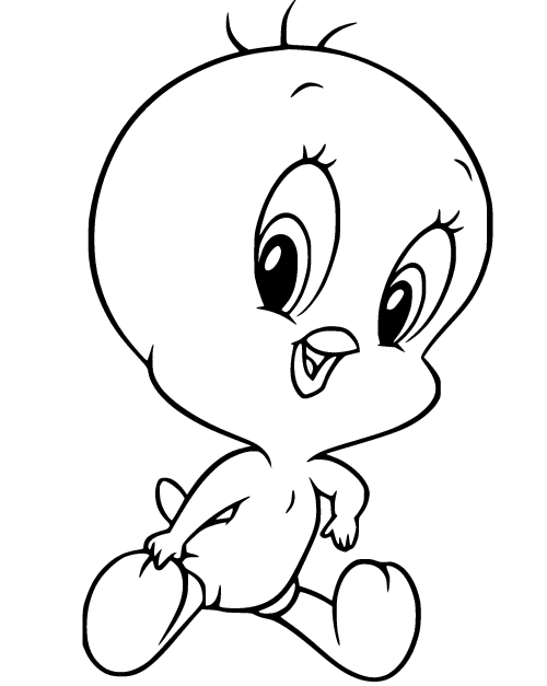 Tweety coloring pages printable for free download