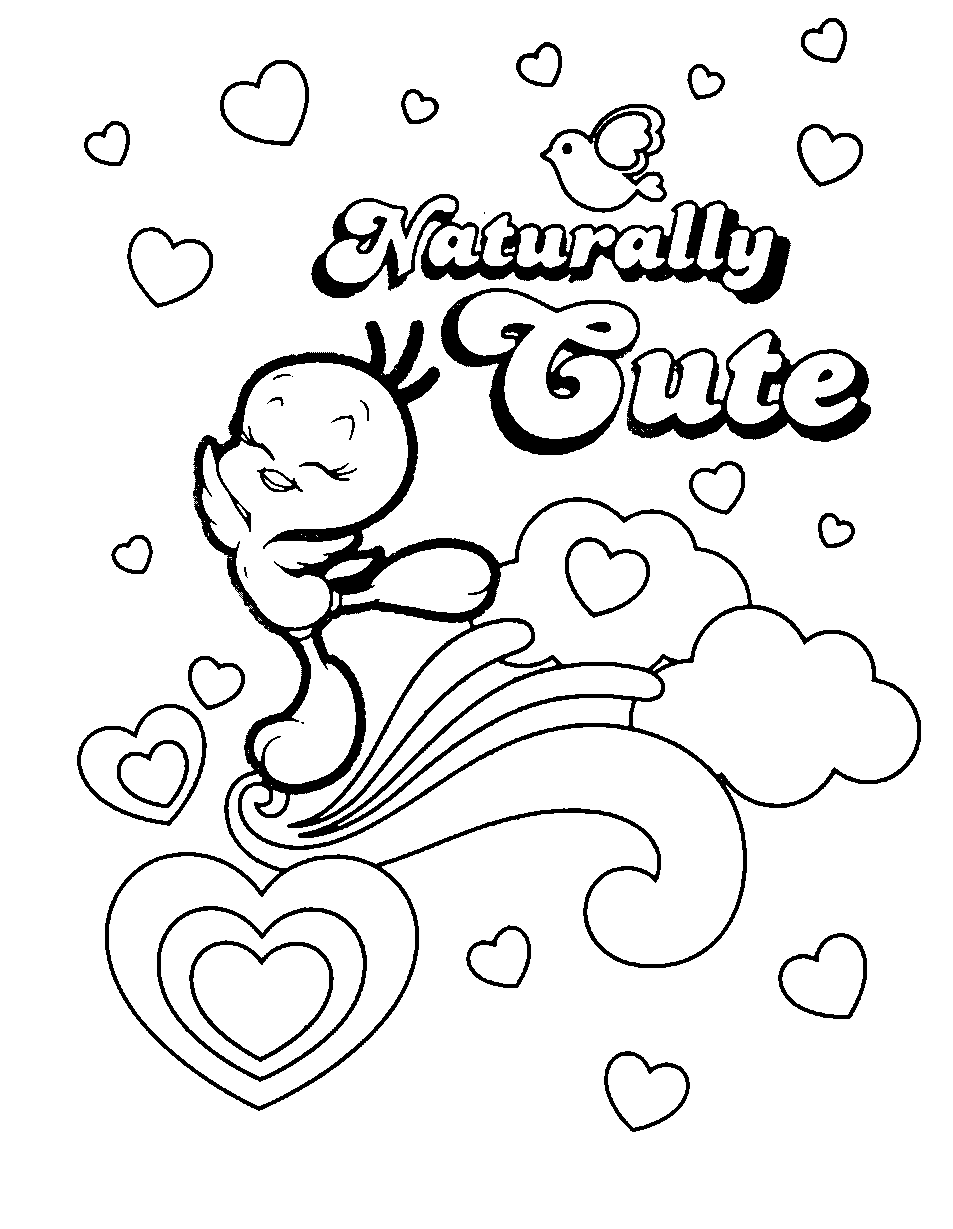 Free printable tweety bird coloring pages for kids