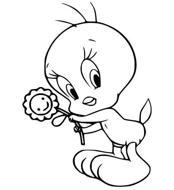 Tweety bird coloring pages