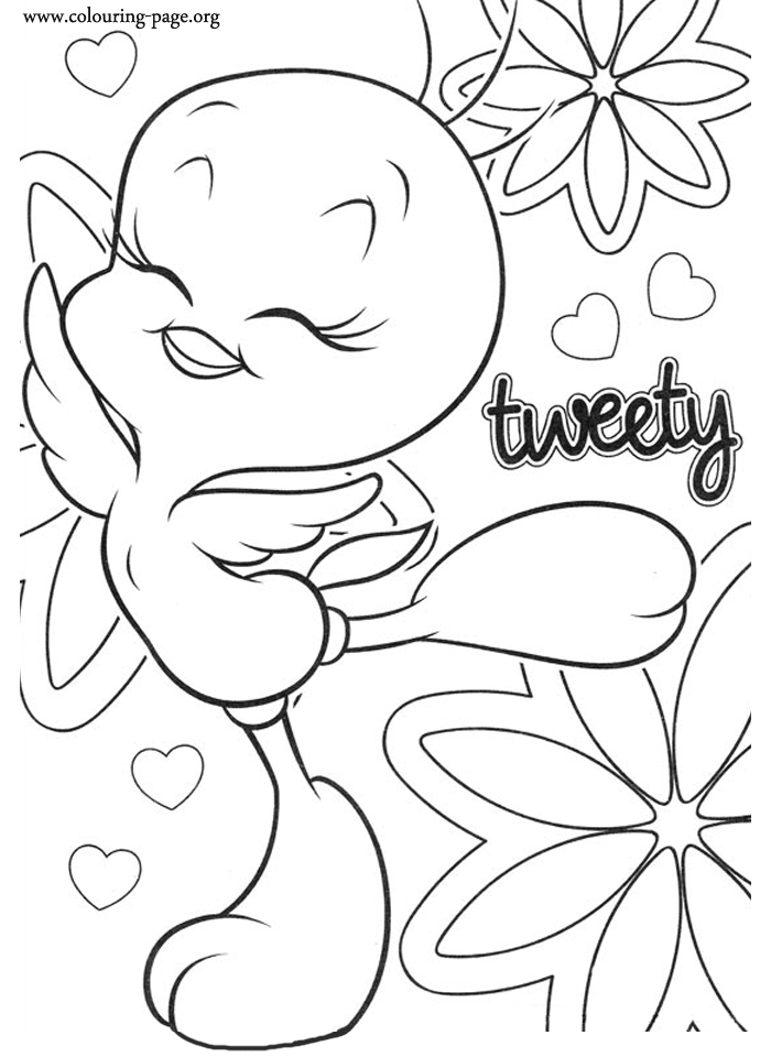 Free tweety bird coloring sheets download free tweety bird coloring sheets png images free cliparts on clipart library