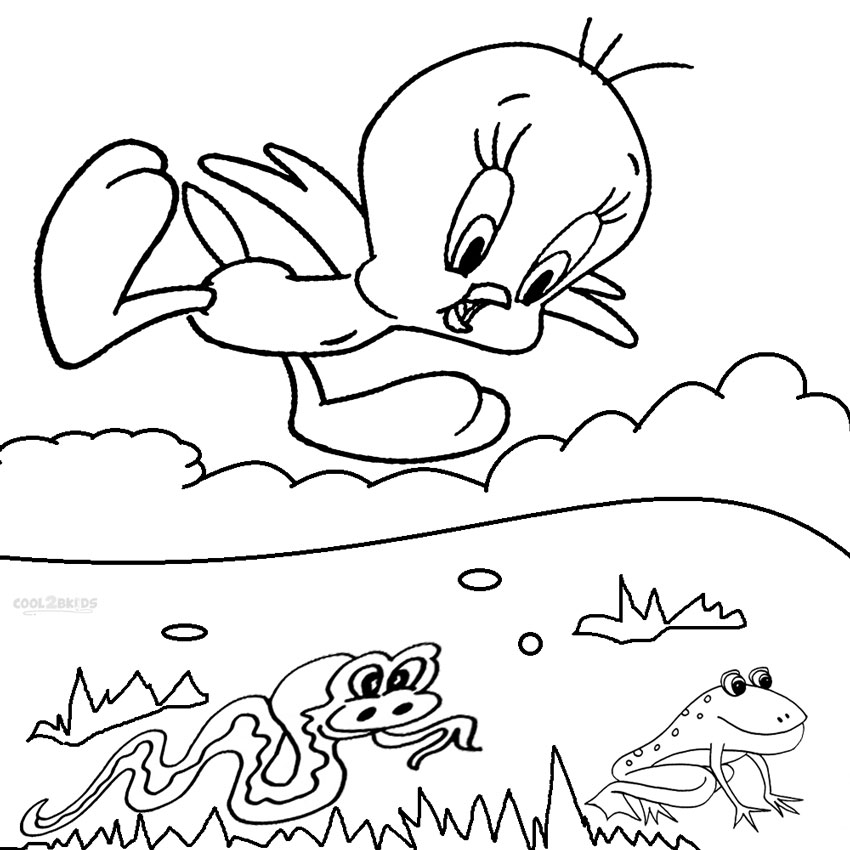 Printable tweety coloring pages for kids