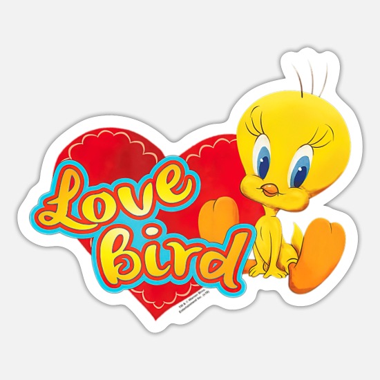 Tweety love bird valentines day t sticker