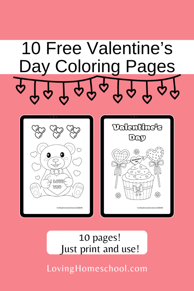 Free valentines day coloring pages
