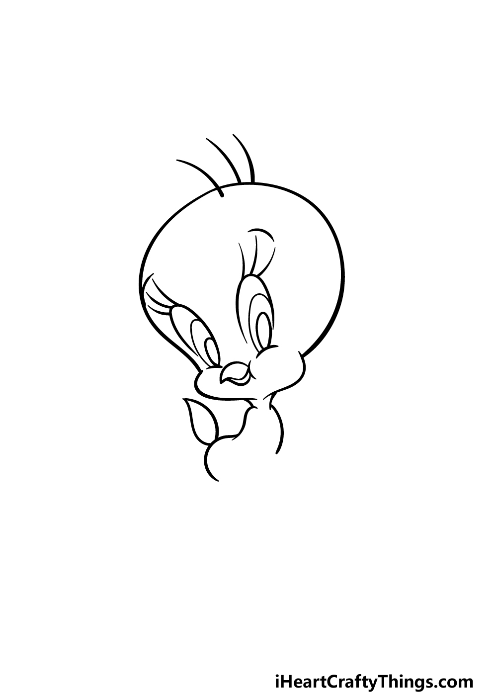 Tweety bird drawing