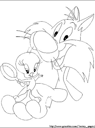 Looney tunes coloring page